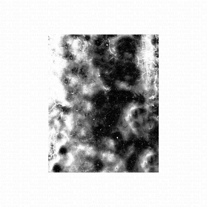High contrast black white scratched texture with dust particles