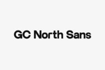 GC North Sans typeface showing clean modern sans serif characters