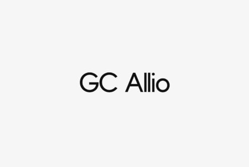 GC Allio typeface in regular weight displayed centrally