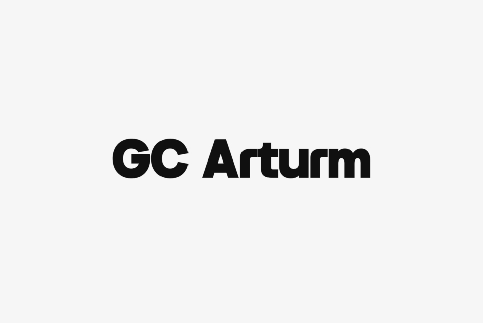 GC Arturm font in heavy weight displaying bold sans serif style