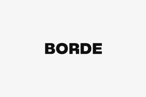 Borde font family display in heavy weight serif on cream