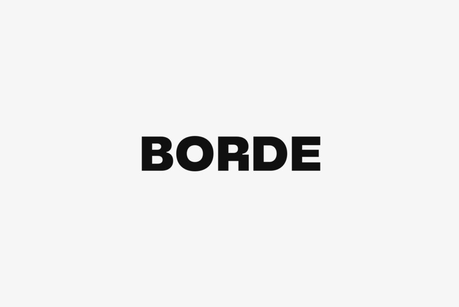 Borde font family display in heavy weight serif on cream