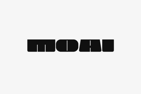 Modular geometric font design with split letterforms