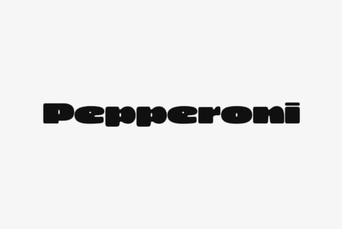 Pepperoni rounded bubble letter font design
