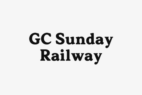 GC Sunday Railway serif typeface displayed on light background