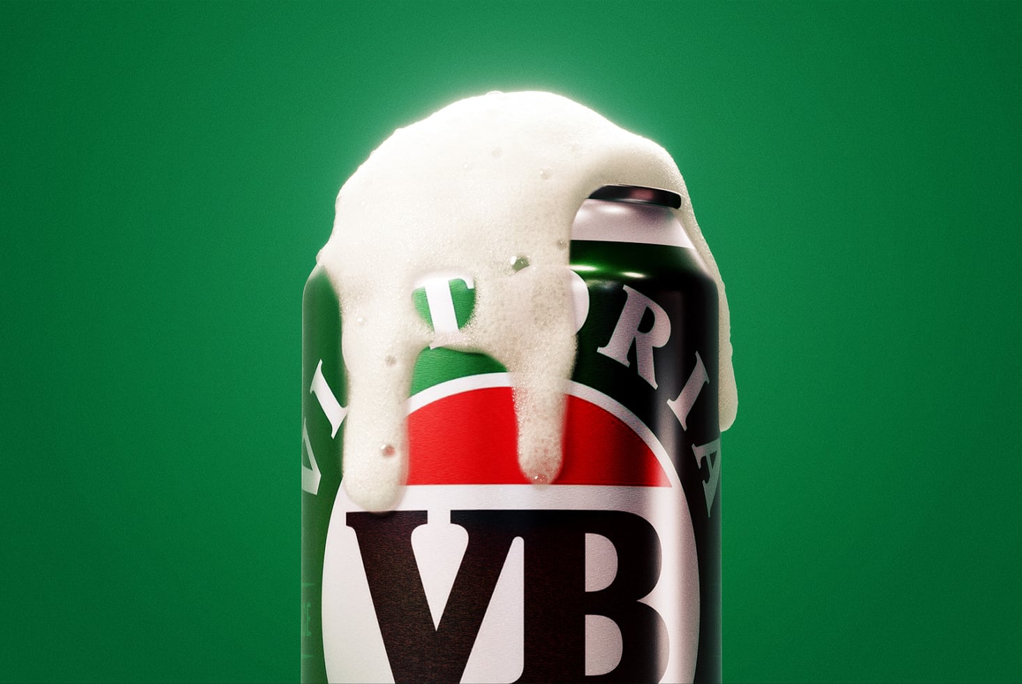 Snowy 3D bottle wrapped with Italian flag colors displaying product mockup