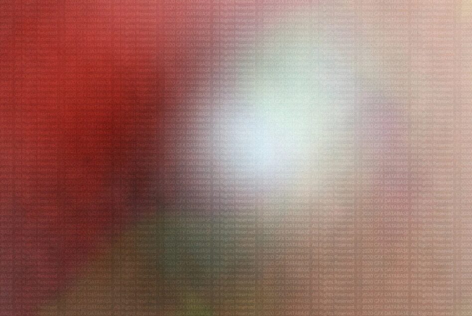 Red fading to cream gradient with text overlay on textured background