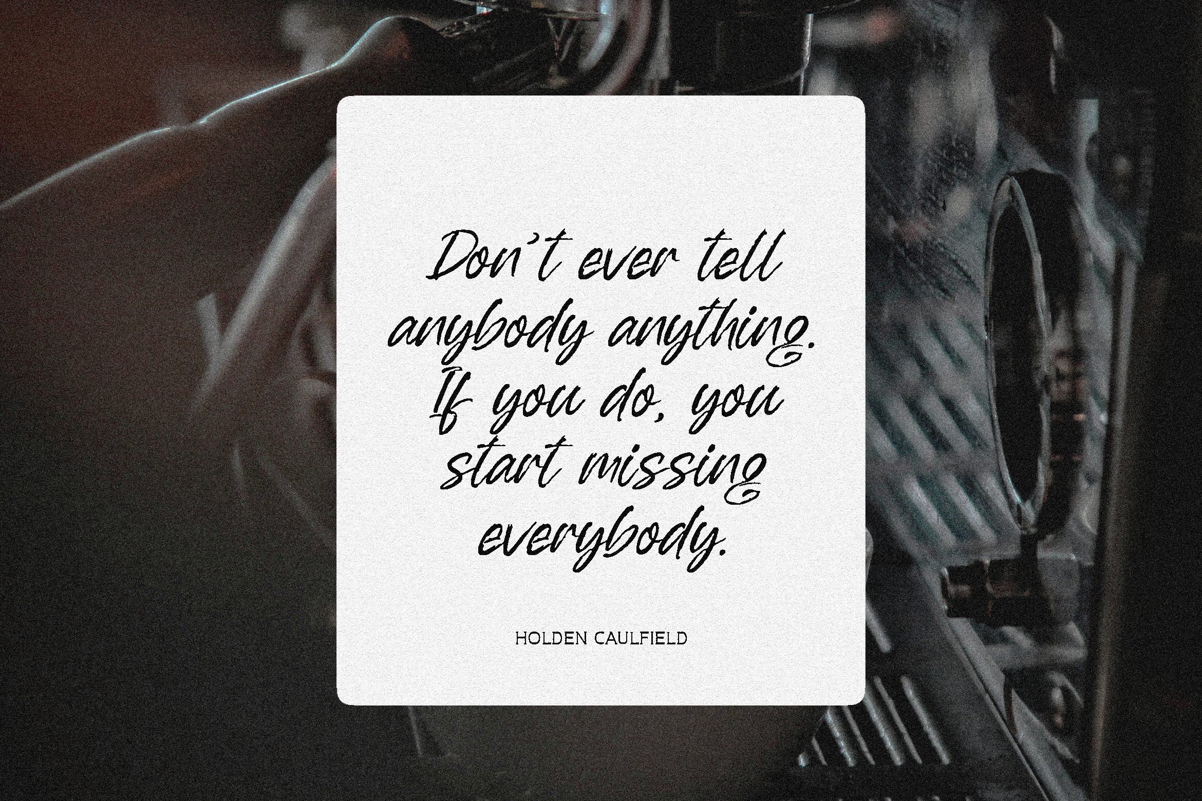 Inspirational quote graphic with stylish handwritten font on textured background ideal for designers seeking motivational templates or creative typography