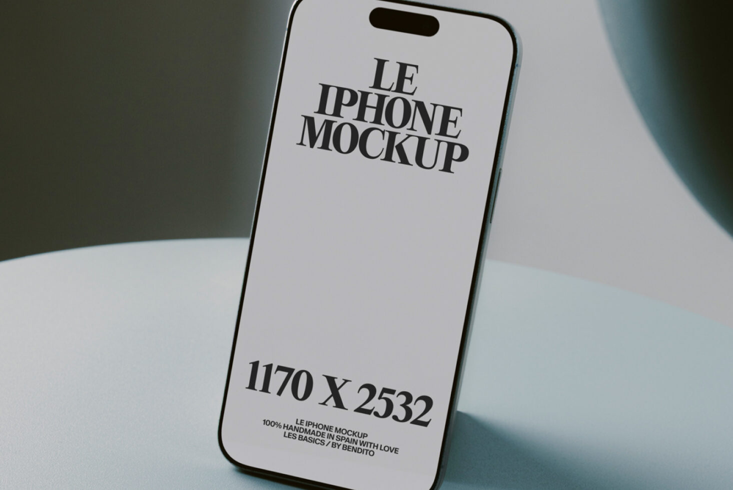 White iPhone on pale background showing serif text display clearly