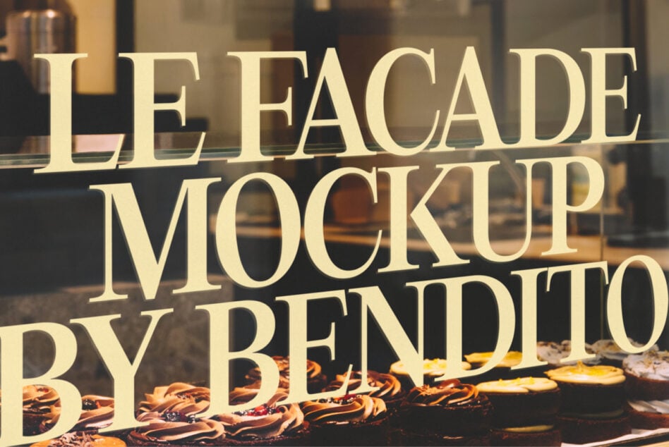 Close-up of cream serif text on dark surface with pizza slices below