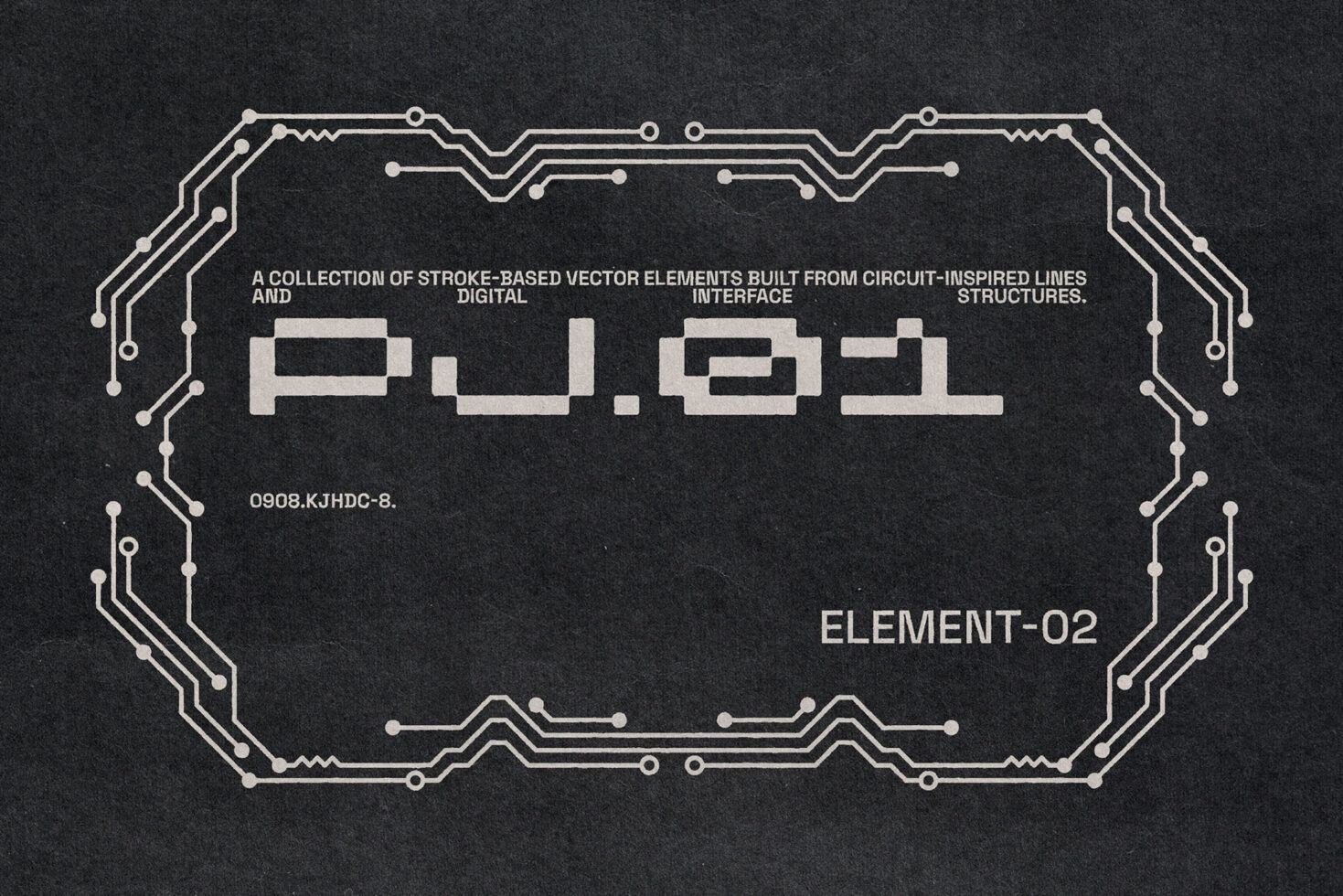 P.U.81 single circuit frame element with editable strokes outlined