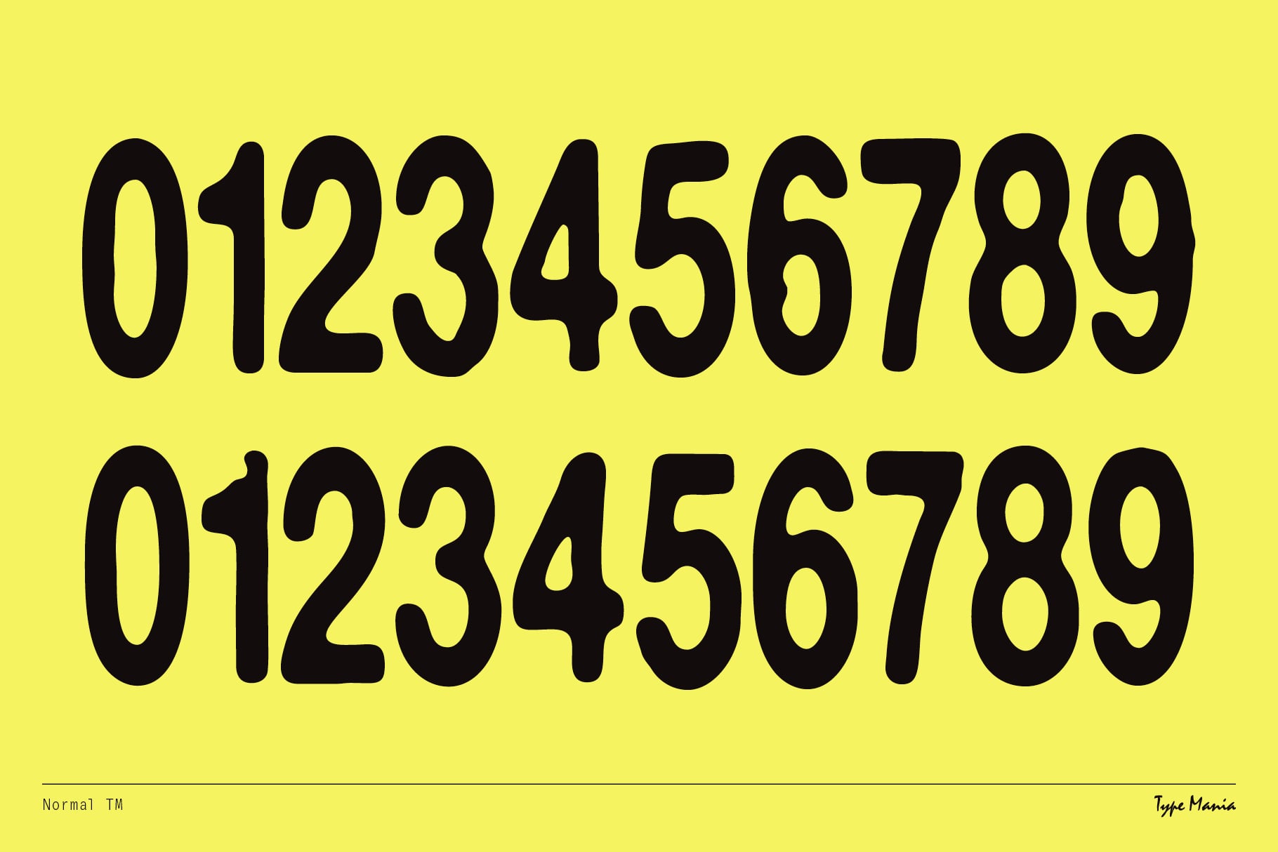 Bold black numbers on bright yellow background showing duplicate sequences