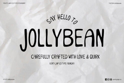 Black friendly typeface text on crumpled white paper
