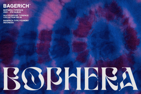 BOPHERA font by Bagerich Type Foundry