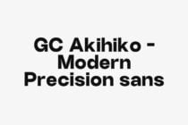 GC Akihiko - Modern Precision sans