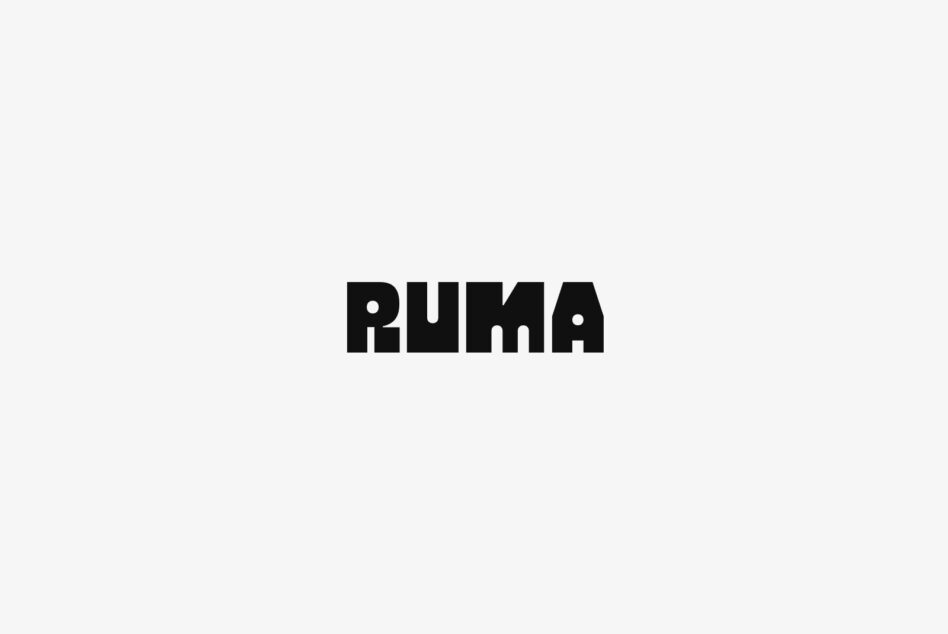 Puma logo in bold black type centered on light gray background