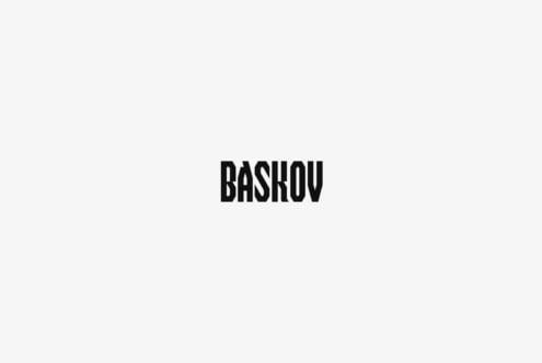Minimal black bold sans serif centered on clean light gray backdrop
