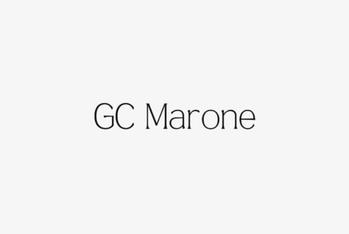 GC Marone thin sans serif typeface in minimal style