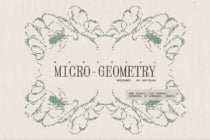Dotted ornamental borders forming wavy patterns with serif title text centerpiece