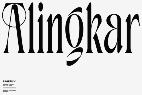ALINGKAR font by Bagerich Type Foundry