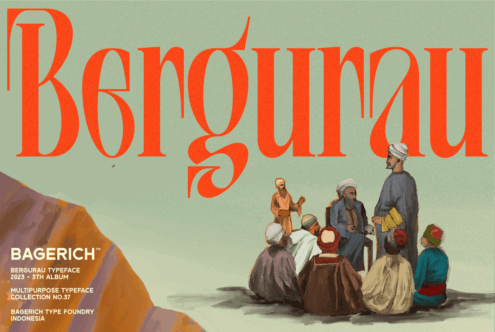 BERGURAU font by Bagerich Type Foundry