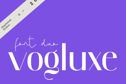 Vogluxe font by Glyphminds Studios