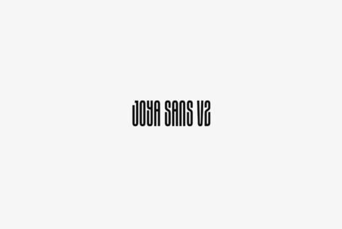 Uona Sans V2 typeface display in heavy bold condensed weight on light background