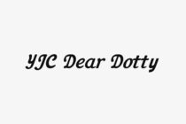 Italic serif font sample displaying Dear Dotty text in black on light background