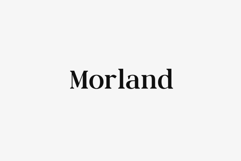 Morland serif typeface in classic black on light background