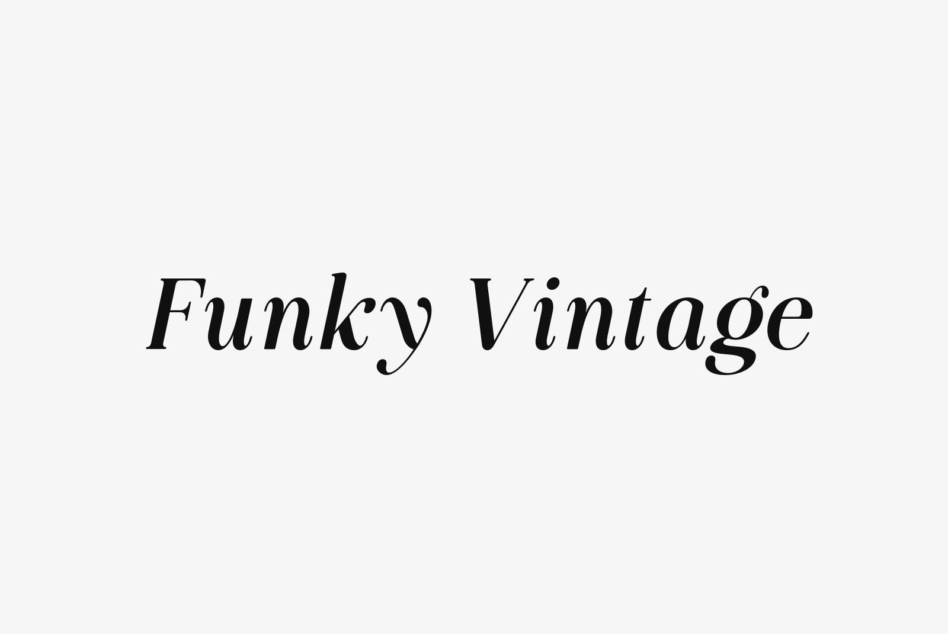 Funky Vintage serif typeface with retro character styling