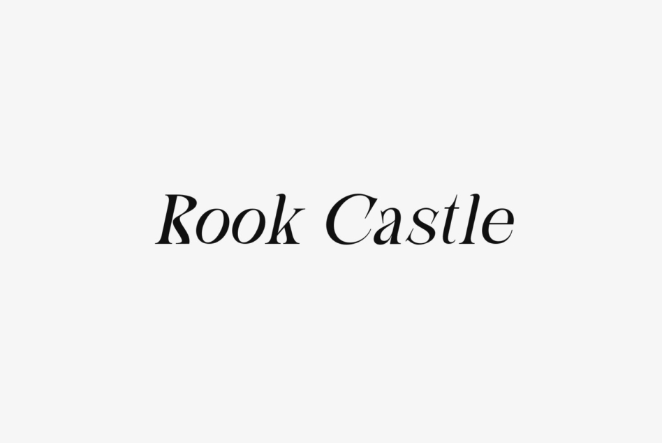 Rook Castle serif typeface in elegant italic presentation