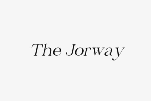 Jorway serif font in elegant light italic weight