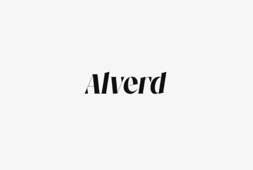 Alverd typeface showing mixed weight letterforms