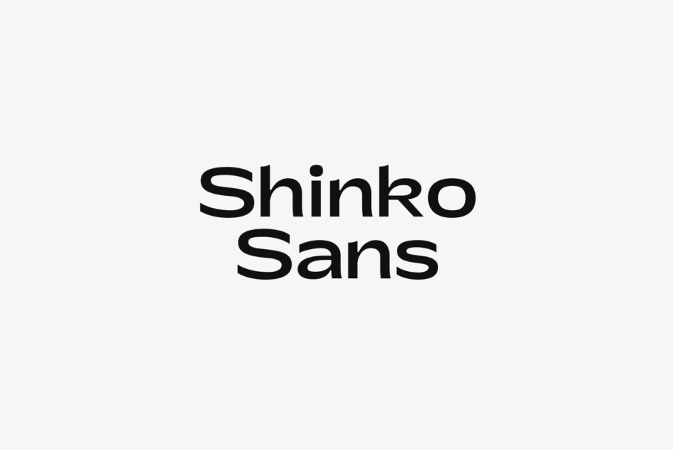 Shinko Sans clean sans serif typeface in regular weight