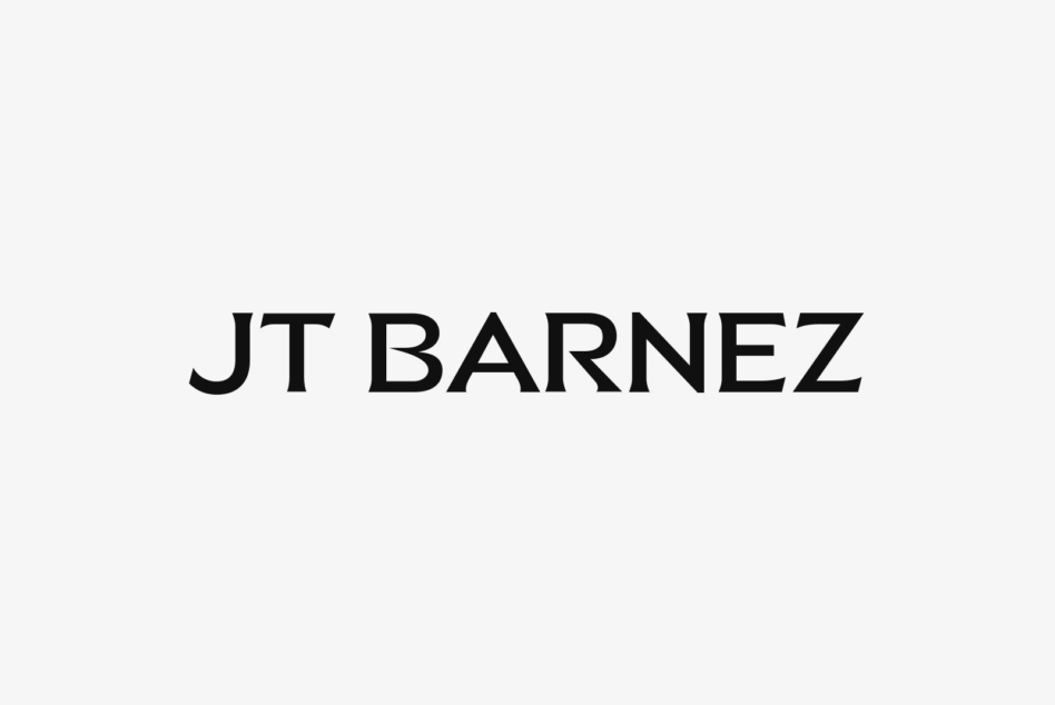 JT Barnez logotype in clean sans-serif on light background