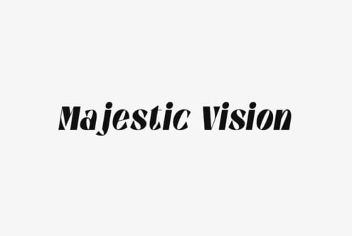 Majestic Vision font displayed in serif style with mixed weights on white