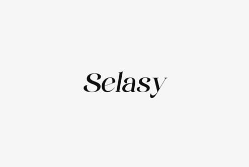 Selasy font in decorative serif style black text