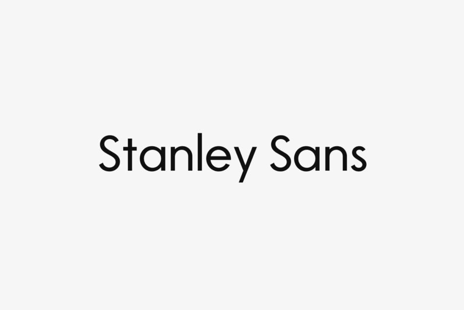 Stanley Sans font family name displayed in clean light sans serif on white