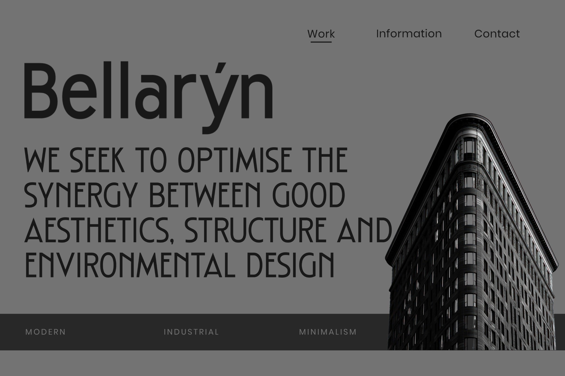 Bellaryn architecture studio site with modern building photograph