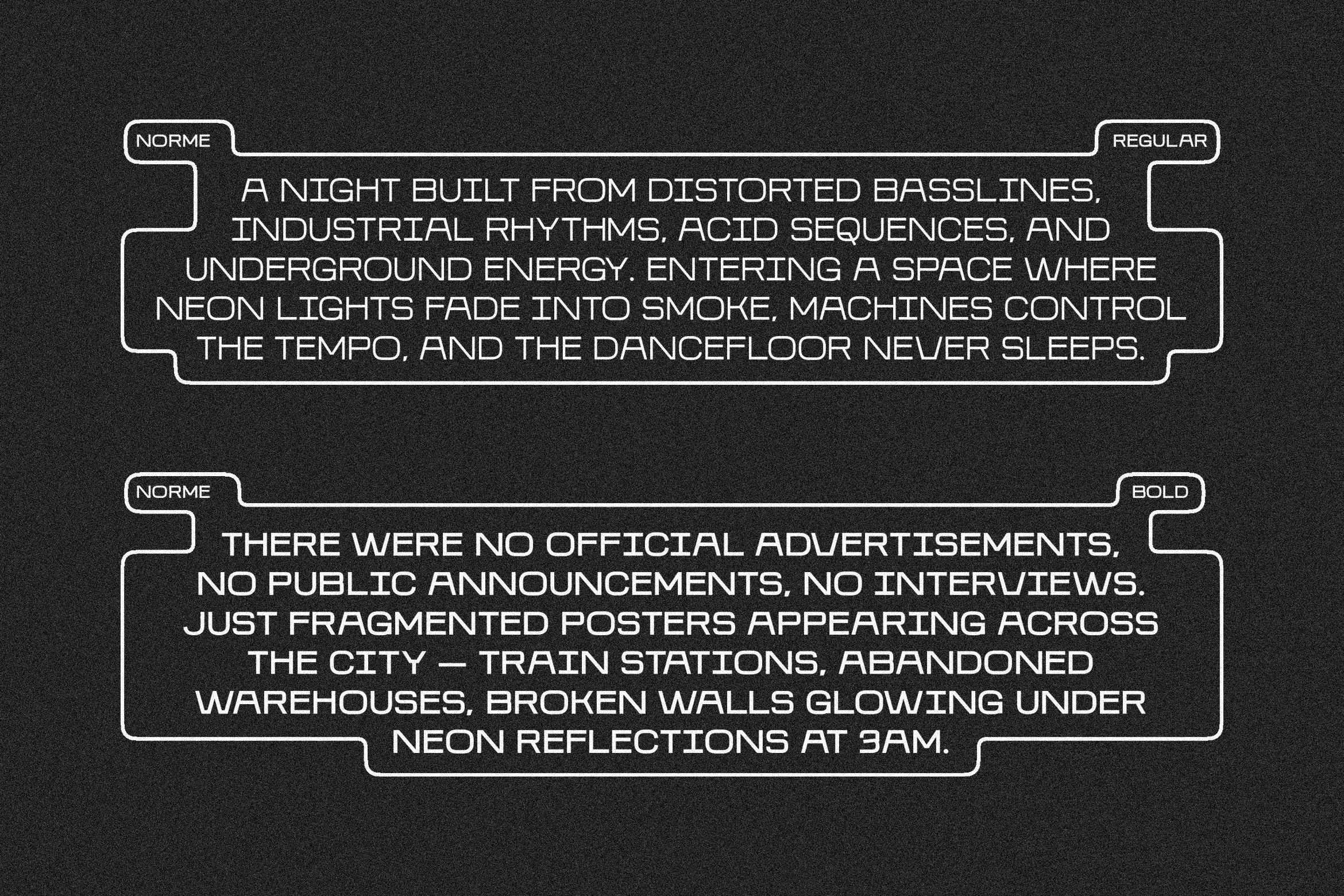 Digital futuristic font mockup featuring bold and regular styles on a black background. Perfect for designers seeking innovative typography graphics.