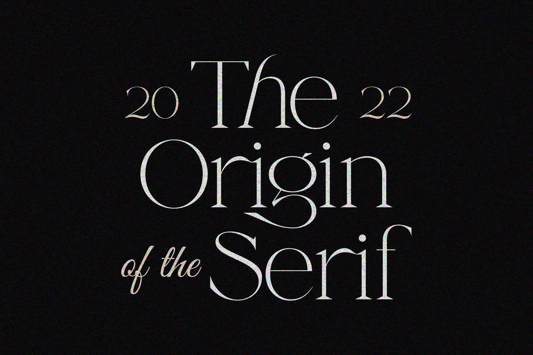 Elegant serif font preview with gold accents on black background showing dates