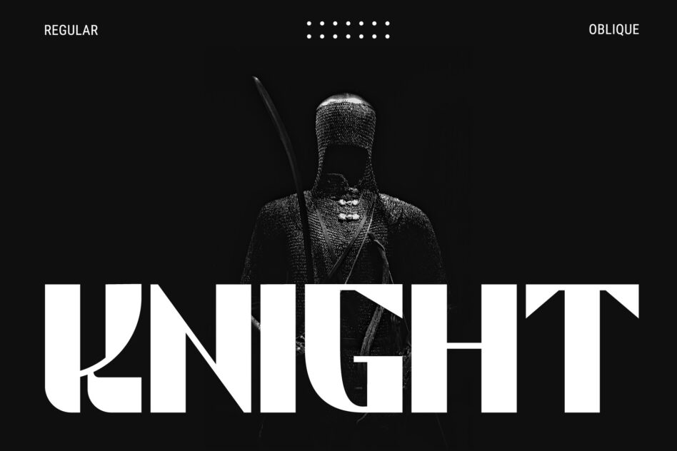 Unlight typeface shown in regular plus oblique styles on dark