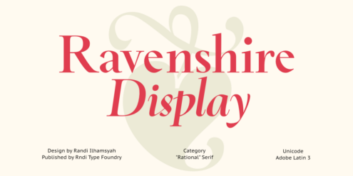 Ravenshire font by RNDI TYPE FOUNDRY