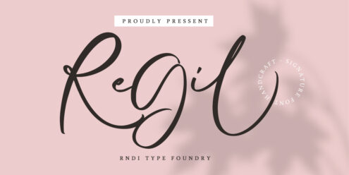 Regil font by RNDI TYPE FOUNDRY
