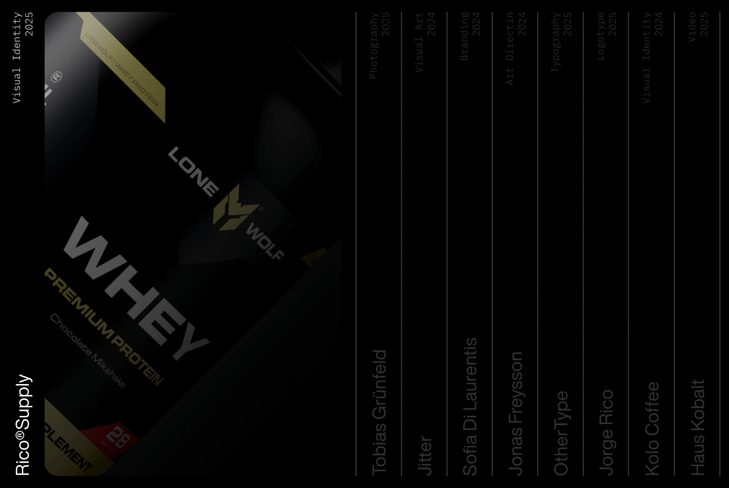 Premium whey protein packaging mockup featuring sleek design elements and modern typography ideal for branding and visual identity projects.