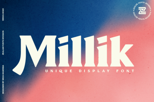 MILLIK font by Bagerich Type Foundry