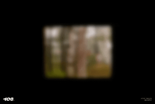 Animated blur effect template showcasing a transition from abstract to clear forest scene for graphic design projects and creative mockups.