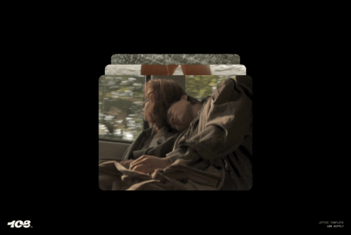Animated mockup of layered photos showing a couple sitting in a car. Ideal for graphic design, digital assets, photo editing, visual presentation.