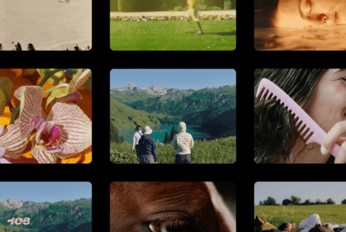 Grid collage featuring nature, flowers, landscapes, and everyday moments. Ideal for designers seeking diverse imagery for graphic templates and mockups.