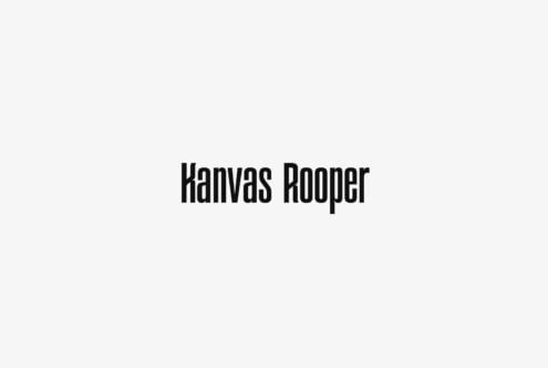 Kanvas Rooper bold sans serif font displayed on light background